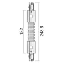 Deko-Light Conector flexible trifásico D LINE flexible, gris