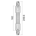 Conector flexible trifásico D LINE flexible, negro
