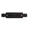Conector longitudinal trifásico D LINE con posibilidad de alimentación, negro