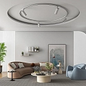 Deko-Light Raíl de montaje trifásico D LINE / DALI CURVED 90° / RADIUS 1M izquierdo, 6 polos, blanco tráfico