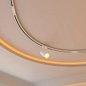 Deko-Light Raíl de montaje trifásico D LINE / DALI CURVED 90° / RADIUS 1M izquierdo, 6 polos, blanco tráfico