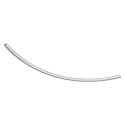 Raíl de montaje trifásico D LINE / DALI CURVED 90° / RADIUS 1M derecho, 6 polos, blanco tráfico
