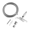 Soporte de suspensión del cable trifásico D LINE / DALI CURVED, blanco