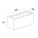Deko-Light Wall luminaire Rilongo outdoor luminaire, 220-240V AC / 50-60Hz, E27, 18W, IP54, anthracite