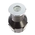 Deko-Light Outdoor LED in-ground luminaire ALZIRR II, symmetrical, IP67, 24V DC, 2.4W 3000K 150lm 450cd 30°, stainless steel