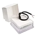 Deko-Light floor recessed luminaire TABIT 100x100 walkable, switchable IP67, grey, transparent 