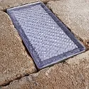 Deko-Light Luminaria empotrable en suelo TABIT 100x200 accesible, conmutable IP67, gris, transparente 