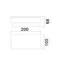 Deko-Light Luminaria empotrable en suelo TABIT 100x200 accesible, conmutable IP67, gris, transparente 
