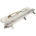 Deko-Light damp-proof luminaire TRI PROOF BASIC MOTION HF - 610MM with sensor, impact resistant, switchable IP65, grey 