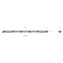Deko-Light damp-proof luminaire TRI PROOF BASIC 151CM / 30W 840 ON-OFF impact resistant, switchable IP65, light grey 