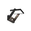 Deko-Light Lámpara solar de pared SOLAR PREMIUM I giratorio, con sensor IP54, plomo oscuro 