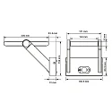 Deko-Light Lámpara solar de pared SOLAR PREMIUM I giratorio, con sensor IP54, plomo oscuro 