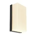 Deko-Light Luminaria de pared para exteriores GRUMIUM angular, CCT Switch IP54, plomo oscuro, satinado, blanco