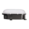 Deko-Light Luminaria para locales húmedos SOTANO IP54 oval, CCT Switch, resistente a los impactos, conmutable, multipower IP54, negro 