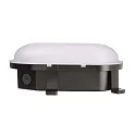 Deko-Light Luminaria para locales húmedos SOTANO IP54 oval, CCT Switch, resistente a los impactos, conmutable, multipower IP54, negro 