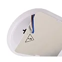 Deko-Light Luminaria para locales húmedos SOTANO IP54 oval, CCT Switch, resistente a los impactos, conmutable, multipower IP54, negro 
