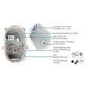 Deko-Light Luminaria para locales húmedos SOTANO IP54 oval, CCT Switch, resistente a los impactos, conmutable, multipower IP54, negro 