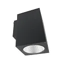 Foco para fachadas SHORELINE PRO SQUARE 140 DOWN de 1 llama, angular, CCT Switch IP65, plomo oscuro regulable