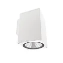 Foco para fachadas SHORELINE PRO SQUARE 140 DOWN de 1 llama, angular, CCT Switch IP65, blanco regulable
