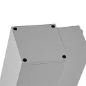 Deko-Light Foco para fachadas SHORELINE PRO LED SQUARE 70 DOWN de 1 llama, angular, CCT Switch IP65, gris claro regulable