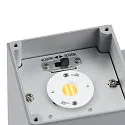 Deko-Light Foco para fachadas SHORELINE PRO LED SQUARE 70 DOWN de 1 llama, angular, CCT Switch IP65, gris claro regulable