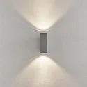Deko-Light Foco para fachadas SHORELINE PRO LED SQUARE 70 UP&DOWN de 2 llamas, angular, CCT Switch IP65, gris claro regulable