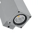 Deko-Light Foco para fachadas SHORELINE PRO LED SQUARE 70 UP&DOWN de 2 llamas, angular, CCT Switch IP65, gris claro regulable