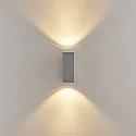 Deko-Light Foco para fachadas SHORELINE PRO LED SQUARE 70 UP&DOWN de 2 llamas, angular, CCT Switch IP65, gris claro regulable