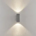 Deko-Light Foco para fachadas SHORELINE PRO LED SQUARE 70 UP&DOWN de 2 llamas, angular, CCT Switch IP65, gris claro regulable