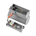 Deko-Light Foco para fachadas SHORELINE PRO GU10 ROUND de 1 llama, cilíndrico, con portalámpara GU10 IP65, gris claro