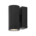 Deko-Light Foco para fachadas SHORELINE PRO GU10 ROUND de 1 llama, cilíndrico, con portalámpara GU10 IP65, plomo oscuro