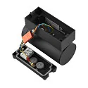 Deko-Light Foco para fachadas SHORELINE PRO GU10 ROUND de 1 llama, cilíndrico, con portalámpara GU10 IP65, plomo oscuro