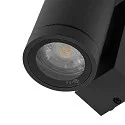 Deko-Light Foco para fachadas SHORELINE PRO GU10 ROUND de 1 llama, cilíndrico, con portalámpara GU10 IP65, plomo oscuro