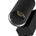 Deko-Light Foco para fachadas SHORELINE PRO GU10 ROUND de 1 llama, cilíndrico, con portalámpara GU10 IP65, plomo oscuro