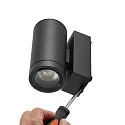 Deko-Light Foco para fachadas SHORELINE PRO GU10 ROUND de 1 llama, cilíndrico, con portalámpara GU10 IP65, plomo oscuro