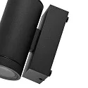 Deko-Light Foco para fachadas SHORELINE PRO GU10 ROUND de 1 llama, cilíndrico, con portalámpara GU10 IP65, plomo oscuro