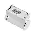 Deko-Light Foco para fachadas SHORELINE PRO GU10 ROUND de 1 llama, cilíndrico, con portalámpara GU10 IP65, blanco