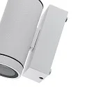 Deko-Light Foco para fachadas SHORELINE PRO GU10 ROUND de 1 llama, cilíndrico, con portalámpara GU10 IP65, blanco