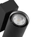 Deko-Light Foco para fachadas SHORELINE PRO GU10 ROUND UP&DOWN de 2 llamas, cilíndrico, con portalámpara GU10 IP65, plomo oscuro