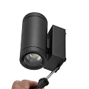 Deko-Light Foco para fachadas SHORELINE PRO GU10 ROUND UP&DOWN de 2 llamas, cilíndrico, con portalámpara GU10 IP65, plomo oscuro