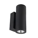 Foco para fachadas SHORELINE PRO ROUND 68 UP&DOWN de 2 llamas, redondo, CCT Switch IP65, plomo oscuro regulable
