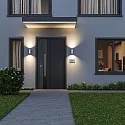 Deko-Light Luminaria de pared para exteriores CAN OUTDOOR UP & DOWN Arriba-Abajo, de 2 llamas, cilíndrico, rígido GU10 IP65, blanco