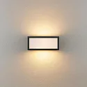 Deko-Light outdoor wall luminaire RILONGO OPEN up / down, square, with lamp socket E27 IP54, graphite grey