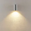 Deko-Light Foco para fachadas ACHERNAR DOWN de 1 llama, cilíndrico, con portalámpara GU10 IP65, gris claro