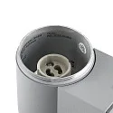 Deko-Light Foco para fachadas ACHERNAR DOWN de 1 llama, cilíndrico, con portalámpara GU10 IP65, gris claro