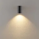 Deko-Light Foco para fachadas ACHERNAR DOWN de 1 llama, cilíndrico, con portalámpara GU10 IP65, plomo oscuro