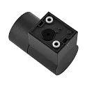 Deko-Light Foco para fachadas ACHERNAR DOWN de 1 llama, cilíndrico, con portalámpara GU10 IP65, plomo oscuro