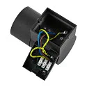 Deko-Light Foco para fachadas ACHERNAR DOWN de 1 llama, cilíndrico, con portalámpara GU10 IP65, plomo oscuro