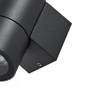 Deko-Light Foco para fachadas ACHERNAR DOWN de 1 llama, cilíndrico, con portalámpara GU10 IP65, plomo oscuro