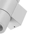 Deko-Light facade spotlight ACHERNAR UP & DOWN 2 flames, cylindrical, with lamp socket GU10 IP65, white